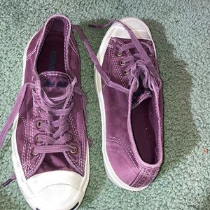 Women’s burgundy Jack Purcell sneakers